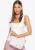 Wittchen Dames Crossbody Tas met Afgewerkte Flap, Crème, Eco-leer