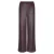 Ydence imitatieleren wide leg broek – aubergine