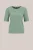 WE Fashion – Dames gebreide trui met structuur – Regular fit – Lichtgroen – Biologisch katoen –