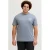 JACK & JONES PLUS SIZE regular T-shirt met backprint Plus Size grijsblauw