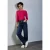 Street One Dames Shirt met geribbelde structuur in Pink