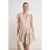 TRENDYOLMİLLA Dames Beige Effen Kort / Mini Mouwloos Skater Jurken