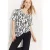Cecil Dames Carmen blouse met print in Wit