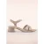 Sara Softline Vegan sandaaltjes in metallic beige