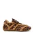 Steve Madden Freezone suède sneakers met panterprint cognac/zwart