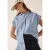 Cecil Dames Chambray blouse in Blauw