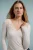TRENDYOLMİLLA Dames Ecru Effen Lang Getailleerd Blouses