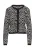 COMMA Gebreid vest  zwart / wit