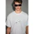 T-shirt met ronde hals, print en patch