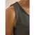 Top met ronde V-hals en gevlochten detail