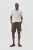Short Regular fit dark brown