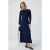 Trendyol Modest Dames Donkerblauw Effen Maxi Lang Casual A-lijn Modest Jurken