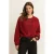 Expresso gebreid vest met wol – rood