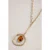 White Stuff Bella Stone Pendent Necklace Brown Multi