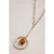 White Stuff Bella Stone Pendent Necklace Brown Multi