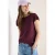 Cecil Dames Shirt met korte mouwen en rimpels in Rood