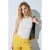 Effen blouse met regular fit en blote schouders