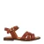 Red Rag leren sandalen cognac