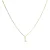 Luxeketting met glanzende zirkonia 18k goud afwerking – Alfabet