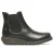Fly London Dames Zwarte SALV Chelsea Leren Enkel Casual Wedge Heel Laarzen