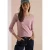 Basic shirt met lange mouwen en ronde hals