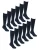 Sock Snob – 12 Paar Meisjes Bamboe Kniekousen, Lange Schoolkousen voor Kinderen – Marineblauw