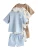 Next Set  duifblauw / lichtbruin / offwhite