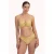 Cyell voorgevormde strapless bandeau bikinitop Golden Hour met lurex goud