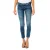 Lange jeansbroek met smal gesneden zomen 10DB50282 vrouw
