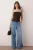 TRENDYOLMİLLA Dames Bruin Effen Mouwloos Getailleerd Blouses