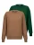 Jacey Quinn Sweatshirt  bruin / groen / bloedrood / wit