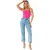 Missy Empire Dames/Dames Satijnen Korset Top met Blootliggende Naden (Roze)
