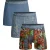 Muchachomalo Men 3-pack boxer shorts print/print/solid