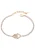 faina Armband  rose-goud / transparant