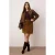 Trendyol Curve Dames Bruin Effen Kort / Mini Grote maten Rokken