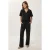 Polokraag Blouse & Midden Taille Wijde Pantalon Twee-Delig Set