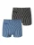SCHIESSER Zwemshorts ‘ Ocean Swim ‘  blauw / zwart / wit