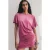 Mikuta The Pink Short Draped T-shirt Dress