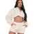 Missy Empire Teddy-fleece-shorts voor dames (Crème)