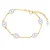 Valero Pearls Armband  goud / parelwit