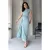 Groene, rechte, mouwloze maxi-jurk voor dames, chique/avondjurk, bodycon model
