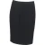 Boss by Hugo Boss Nauwsluitende rok tot de knie met panelen in zwarte wol