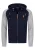 INDICODE JEANS Sweatvest ‘Arbutus’  navy / grijs