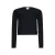 Retour Jeans rechtvallende longsleeve met cut-out – zwart