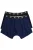 Men Plus Boxershorts  kobaltblauw / zwart / wit