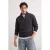 TRENDYOL MAN Heren Grijs Slogan Lang Oversized Sweatshirts