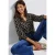 Street One Dames Tuniek met splithalsprint in Beige