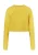 Mymo Gebreide cropped trui Dames geel