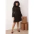 Trendyol Curve Dames Bruin Effen Kort / Mini Lang Casual A-lijn Grote maten Jurk
