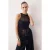 TRENDYOLMİLLA Dames Donkerblauw Effen Mouwloos Getailleerd Blouses